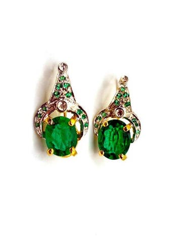 Zonder minimumprijs - Cocktail oorbellen - 9 kt. Geel goud,, Sieraden, Tassen en Uiterlijk
