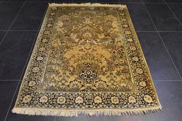 Kasjmier zijde - Tapijt - 193 cm - 124 cm - Kasjmier, Nieuw