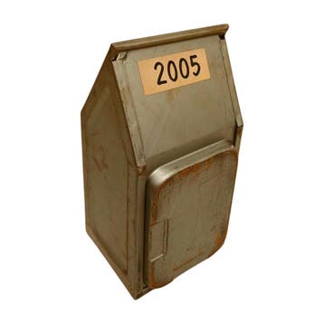 Magazijnbak 315x150x145 mm, grijs metaal, met grijpopening,, Ophalen of Verzenden