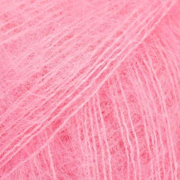 DROPS Kid-Silk Uni Colour - 62 aardbeien ijs - Mohair Gare, Ophalen of Verzenden, Nieuw