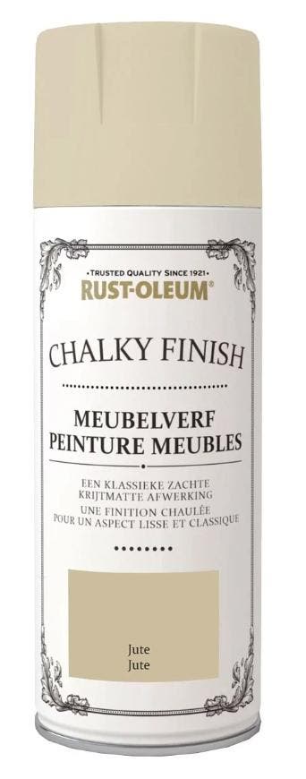 Rust oleum chalky finish meubelverf 400 ml, jute, spuitbus, Verzenden, Nieuw