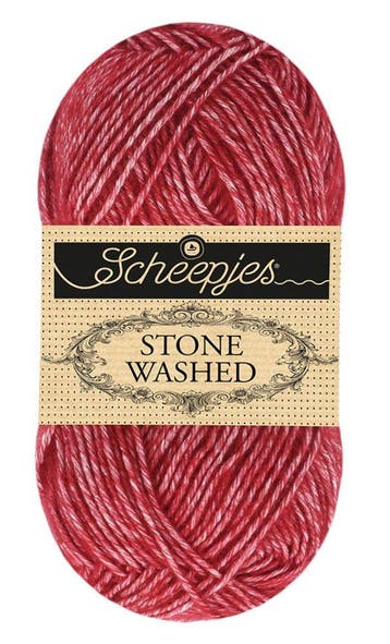 Scheepjes Stone Washed - 844 Vanadinite - Katoen-mix Garen, Ophalen of Verzenden, Nieuw