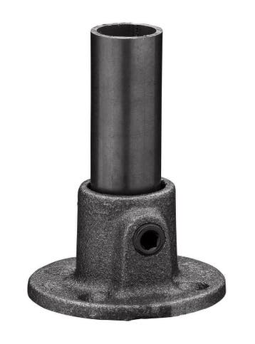 Buiskoppeling Voetplaat Ø 42,4 mm Antraciet Rond, Verzenden, Nieuw