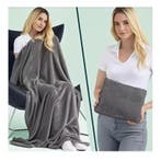 2-in-1 Reisdeken & Kussen Coral Fleece Zacht Warm, Verzenden, Nieuw