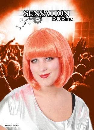 Bobline pruik oranje, Kleding | Heren, Carnavalskleding en Feestkleding, Verzenden