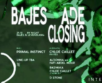 Intercell Bajes ADE Closing Tickets – 25 okt 2026 – Bajes  |, Twee personen