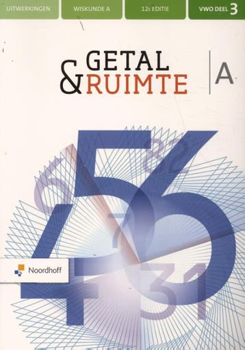 Getal amp Ruimte vwo deel 3 wiskunde a uitwerk 9789001737160, Boeken, Verzenden, Zo goed als nieuw