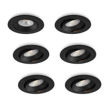 Ledisons LED-inbouwspot Ozera zwart 10W dimbaar IP54 2700K, Ophalen of Verzenden, Nieuw