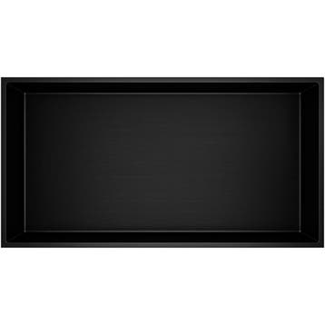 Inbouwnis - Leoni Nima - 30x60x10cm - Mat Zwart, Ophalen of Verzenden, Nieuw, Rvs