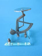 Post/brieven weegschaal - vernikkeld messing, glas, staal -, Antiek en Kunst