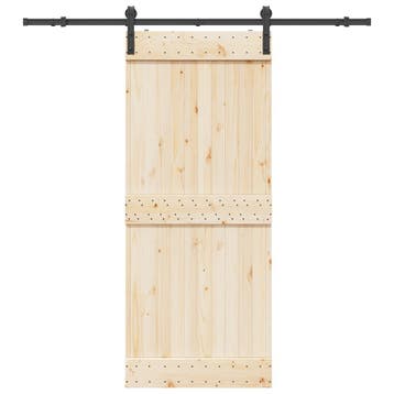 vidaXL Doos met onderdelen voor schuifdeur 200 cm staal, Verzenden, Nieuw