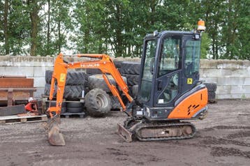 Veiling: Minigraver Hitachi Zaxis ZX14-3 CLR Diesel 11kW 200, Ophalen, Graafmachine