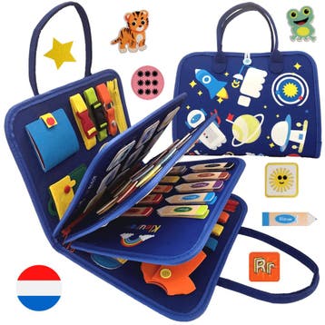 Montessori Busy Board Blauw – Educatief Activiteitenboek, Ophalen of Verzenden, Nieuw