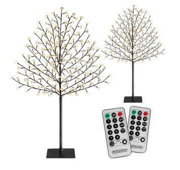 Kerstverlichting 2x Kersenbloesem - 220cm Timer IP44 220..., Verzenden, Nieuw