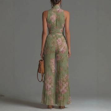 Chiffon Jumpsuit Dames - Elegante Mouwloze Palazzo Broek met, Kleding | Dames, Verzenden, Nieuw