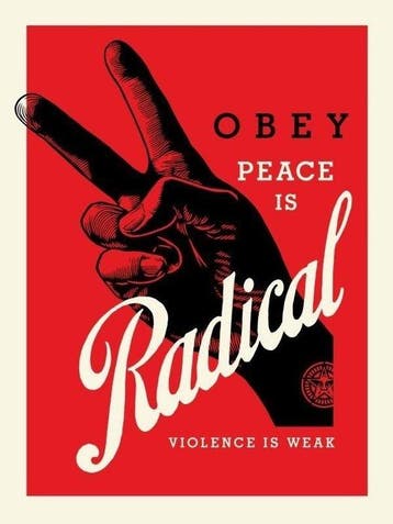 Shepard Fairey (OBEY) (1970) - Obey Radical Peace (Red)