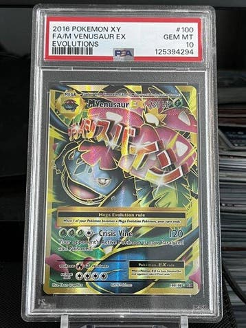 Pokémon - 1 Graded card - Mega Venusaur EX 100/108 Full art,, Nieuw