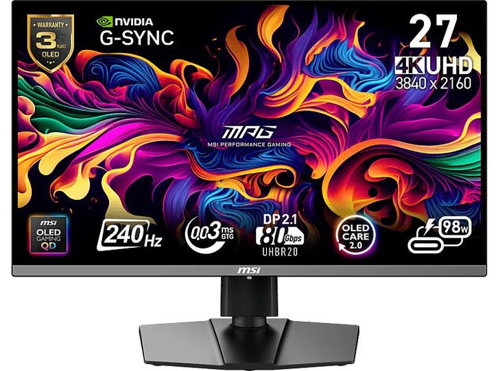 Msi - Ultra HD 4K Gaming Monitor - 26.5 inch, Computers en Software, Monitoren, Overige typen, In hoogte verstelbaar, Gaming, Ultra HD (4K)