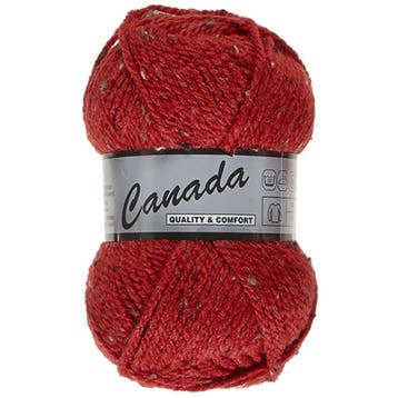 Lammy Yarns Canada Tweed - 435 Rood - Wol-Acrylgaren, Ophalen of Verzenden, Nieuw
