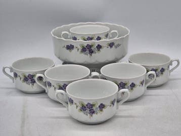 Eetservies - Eschenbach Bavaria – Schüssel und Suppentassen, Antiek en Kunst