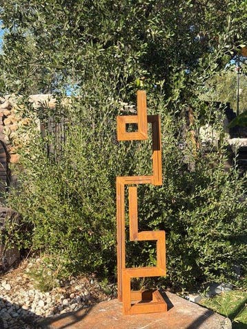Ana Lucia B.M - Sculpture Corten - XL - No Reserve