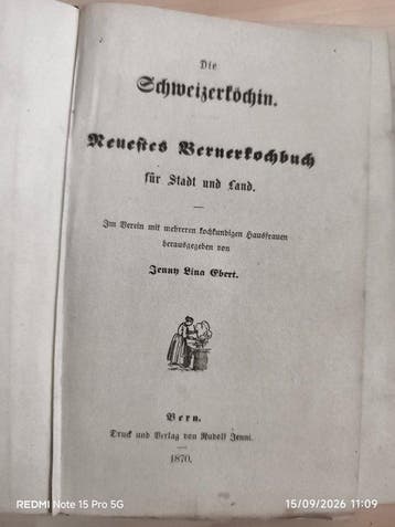 Jenny Lina Ebert - Die Schweizerköchin. Neuestes, Antiek en Kunst