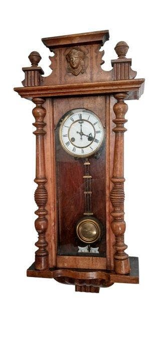 Regulateur - Junghans - German Neo-Renaissance style wall, Antiek en Kunst, Antiek | Klokken