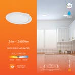 LED Paneel Slim Inbouw - Brinton Thin - 24W 2400lm 120°, Kunststof, Nieuw, Ophalen of Verzenden, Led