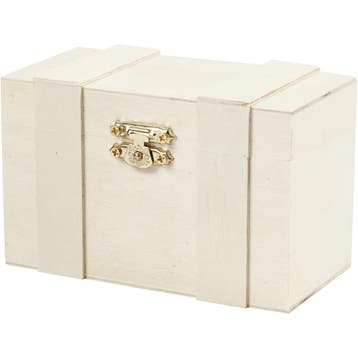 Schatkist, H: 7,5 cm, L: 12 cm, B: 6 cm, 1 stuk, Nieuw
