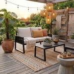 Aluminium tuinloungeset Captive in rope-design - Set 2 (1 x, Tuin en Terras, Verzenden, Nieuw