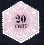 Nederland 1877 - Telegramzegel - Gratis verzending, Postzegels en Munten, Postzegels | Nederland, Gestempeld