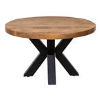 Salontafel Mangohout Rond Tara 70 cm, Verzenden, Rond, Nieuw, Industriële meubels