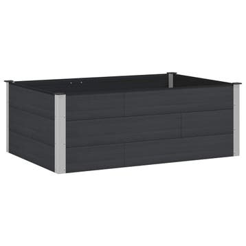 vidaXL Verhoogde plantenbak Zwart 150 x 100 x 54 cm, Verzenden, Nieuw, 100 cm of meer, 30 tot 60 cm