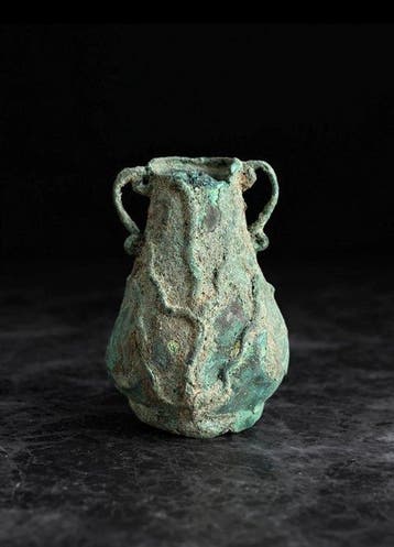 Oud (?) Mogelijk West-Aziatisch Brons Vaas met dubbele