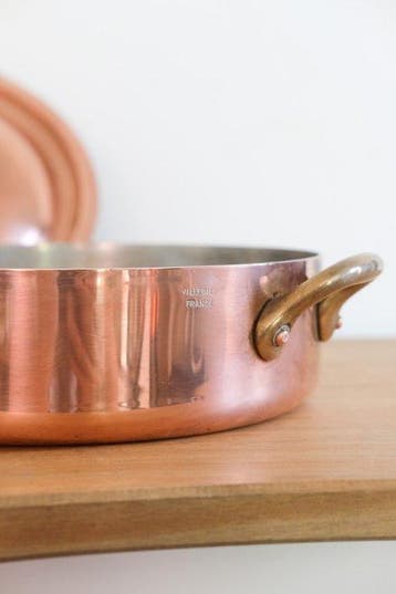 Villedieu - Steelpan - Koper - 20 cm - (1,46 kg) – 2 mm