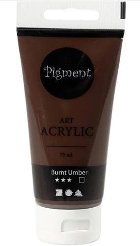 Allesverf Acryl Semi glanzend dekkend Burnt Umber 75 ml, Ophalen of Verzenden, Nieuw