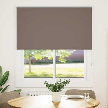 vidaXL Rolgordijn verduisterend koffie 140x130 cm, Verzenden, Nieuw, Bruin