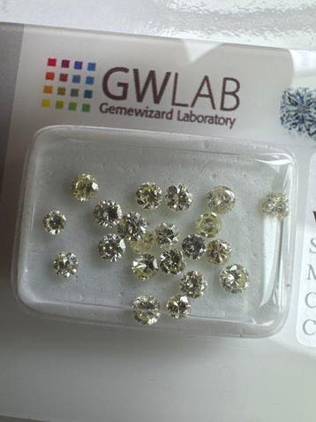 Zonder minimumprijs - 21 pcs Diamant (Natuurlijk gekleurd) -, Sieraden, Tassen en Uiterlijk, Edelstenen, Nieuw