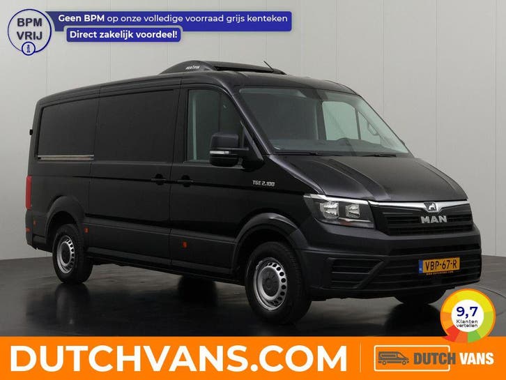 MAN TGE Koelwagen 2.0TDi | zwart, Auto's, Bestelauto's, Lease, Handgeschakeld, BTW verrekenbaar, Diesel, Zwart, Euro 6, MAN