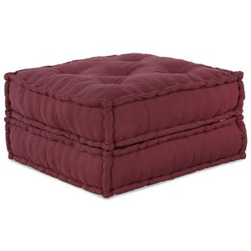 vidaXL Modulair Sofabet 2 pcs Bordeaux 140 x 70 x 36 cm Stof, Verzenden, Nieuw, Rood