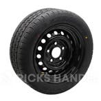 Wiel 13 inch 195/50R13C 5 gaats SECURITY (zwarte velg), Ophalen of Verzenden, Nieuw