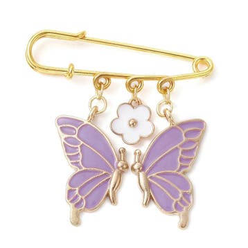 1 x Kiltspeld broche vlinder & bloem 50 mm – medium orchi., Ophalen of Verzenden, Nieuw, Kraal