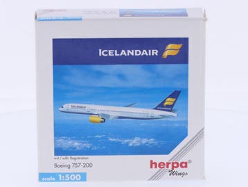 Schaal 1:500 Herpa 503815 Icelandair Boeing 757-200 Reg...., Hobby en Vrije tijd, Ophalen of Verzenden, Zo goed als nieuw