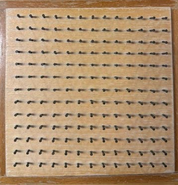 Kralenplank in bak kleiner formaat 15 x 15 cm., Verzenden, Nieuw