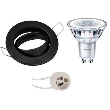 6W LED Spot Set - Kantelbare Inbouwspot Mat Zwart & Wit, Ron, Ophalen of Verzenden, Nieuw