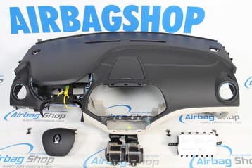 AIRBAG SET – DASHBOARD ZWART BEIGE STIKSEL RENAULT CAPTUR, Gebruikt, Renault