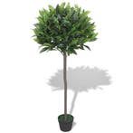 vidaXL Kunst laurierboom plant met pot 125 cm groen, Verzenden, Nieuw