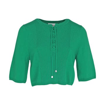 Ba&sh • korte groene trui Tolim • 34 (1), Verzenden, Nieuw, Ba&sh, Maat 34 (XS) of kleiner