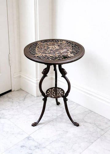 Tafel - art nouveu - Gietijzer - Bijzettafel gietijzer