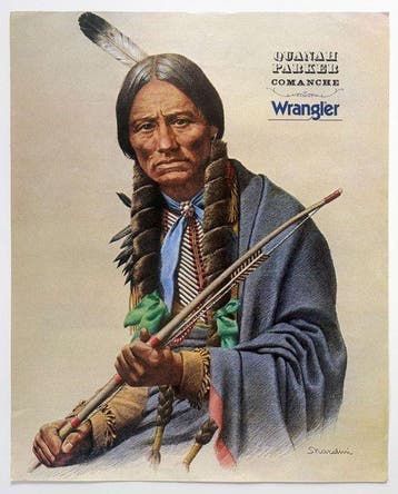 S. Nardini - Wrangler “Quanah Parker – Comanche” 60x48 cm -, Antiek en Kunst